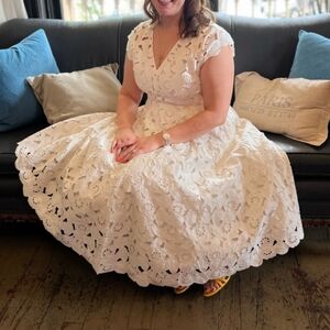 Lace A-Line Anthropologie Dress